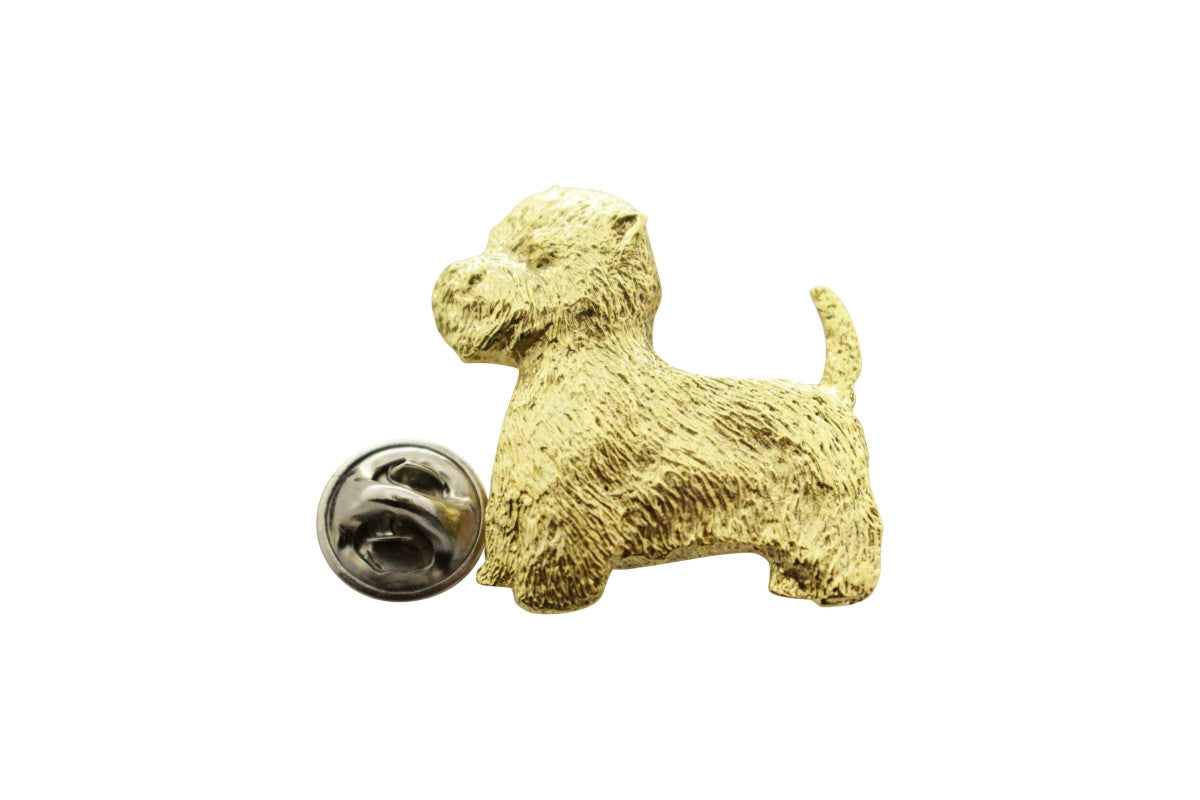 West Highland White Terrier or Westie Pin ~ 24K Gold ~ Lapel Pin ~ 24K Gold Lapel Pin ~ Sarah's Treats & Treasures
